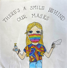 theres a smile behind our masks