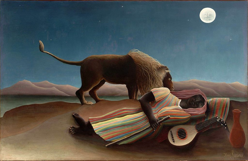 The Sleeping Gypsy, Henri Rousseau, Museum of Modern Art, NY
