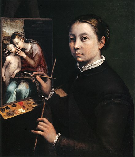 Portrait of the Artist's Sisters Playing Chess by ANGUISSOLA