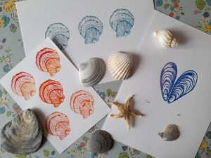 Seashell prints