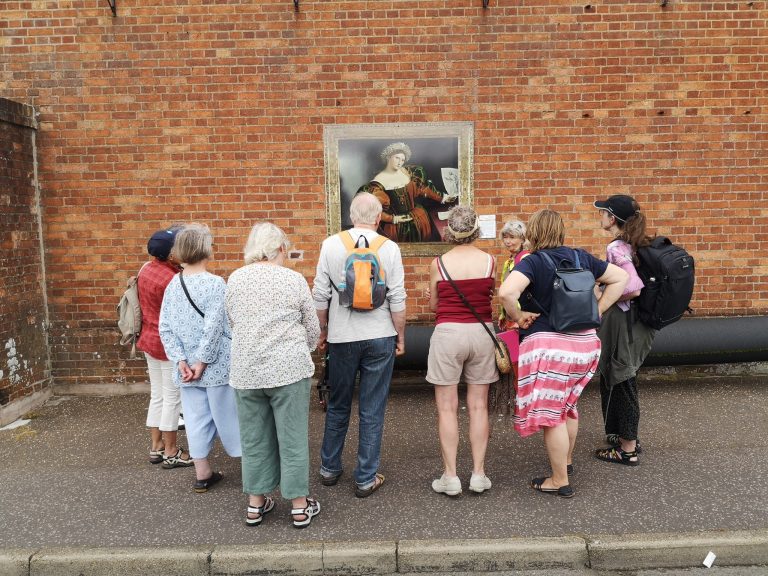 Join us on guided art walks around Cromer and discover some of the 30 life-size replica artworks from the National Gallery, London.