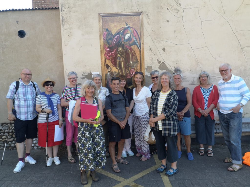 Volunteer led art walk 2023